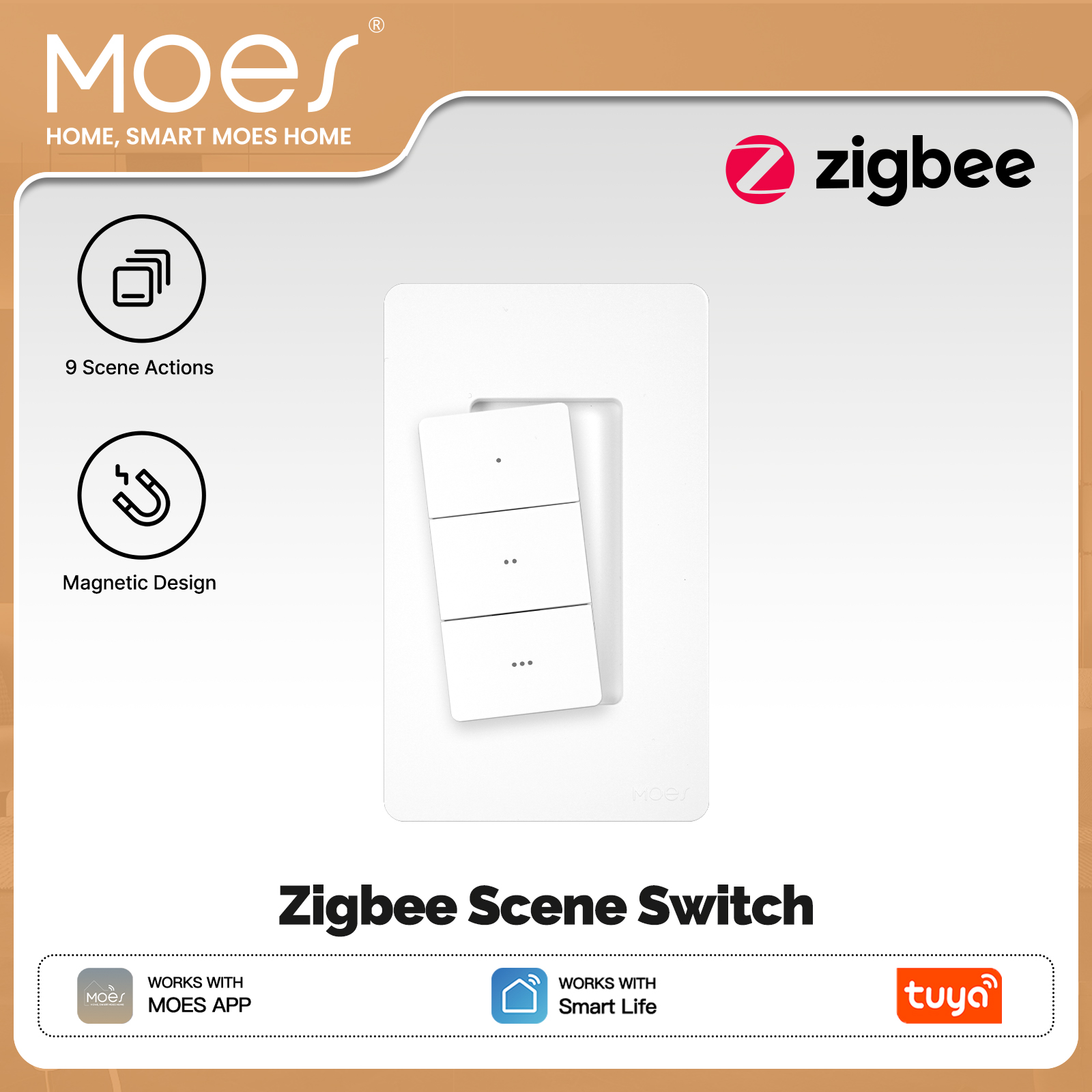 Smart Accessories - Interrupteur de Scène Intelligent Sans Fil